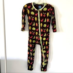 KicKee Pants Footless PJ with zipper 18-24 months